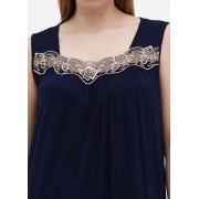 Нічна сорочка Cotpark   2XL,3XL,4XL,5XL темно-синій 10377-В-01